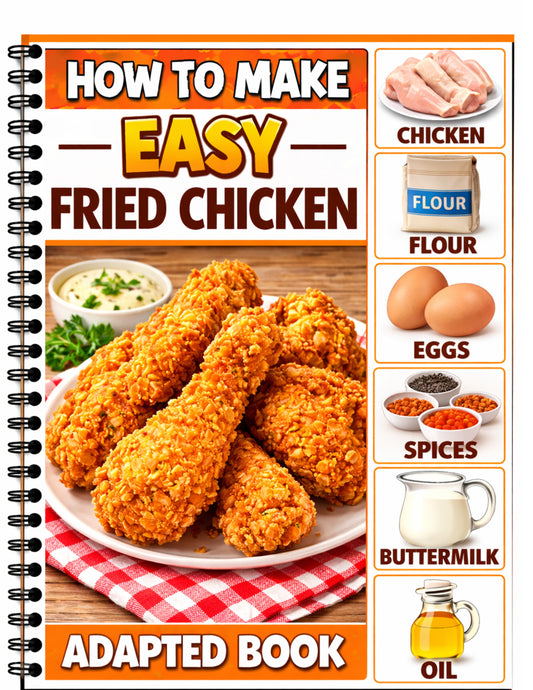 How to make fried chicken Adaptable book